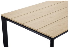 Комплект от 4 черни стола за хранене Kai и маса от естествен цвят Thor - Bonami Essentials