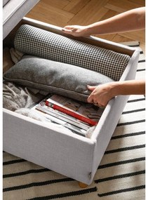 Светлосива табуретка Simon – Miuform