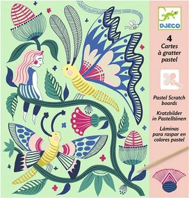 Djeco - Комплект скреч карти Fantasy garden DJ09719