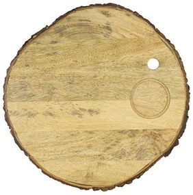 Horecano - Дървена дъска за презентация кръгла ORGANIC ф32xh2см ALAS-(SWRS-130621-B5М) (mango wood)