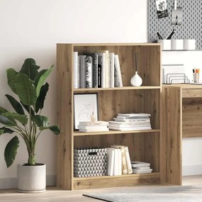 857843 vidaXL Библиотека, дъб артизан, 80x24x109 см, инженерно дърво