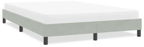 4101355 vidaXL Рамка за легло без матрак Светло сиво 140x210 cm Кадифе