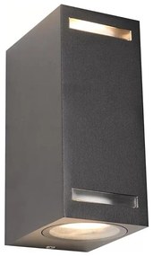 Екстериорен аплик FAVEIRA 2xGU10/7W/230V IP44 антрацит