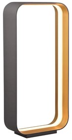 Черна LED настолна лампа с гласово управление/ управление чрез мобилно приложение с метален абажур (височина 61 cm) Cizione – CINQUE