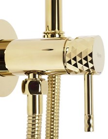 Смесител за биде Lungo  Loop Diamond Gold