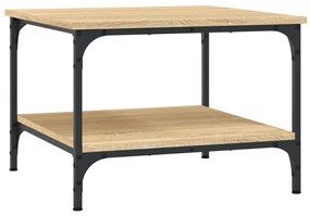 832829 vidaXL Кафе маса, дъб сонома, 55x55x40 см, инженерно дърво