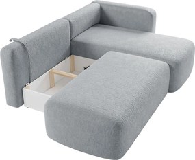 Ъглов диван Cozy-Сиво-Десен