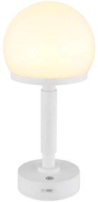 Globo 21034W - LED Акумулаторна настолна сензорна лампа HAKU LED/2,5W/5V 2800K бял