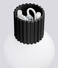 Черна стенна лампа ø 12 cm Orbital – Sollux