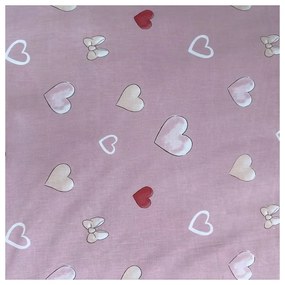 Розово единично памучно детско спално бельо 140x200 cm Minnie "Balloon" – Jerry Fabrics