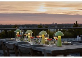 Жълта LED настолна лампа с дистанционно управление (височина 28 cm) Sam – Sirius