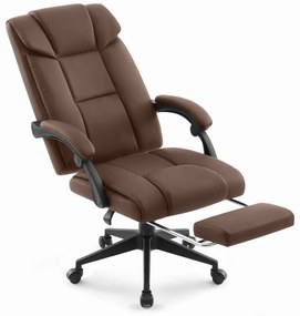 Офис стол HC-1029 BROWN с поставка за крака