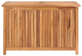315380 vidaXL Градински сандък за съхранение, 90x50x58 см, тик масив