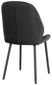 Черни трапезни столове в комплект от 2 броя Monte Carlo - House Nordic