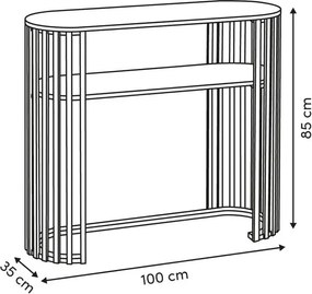 Конзолна маса atmosphera Slat, MDF, 100 cm