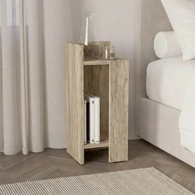 Elos Megapap melamine nightstand left module in travertine color 25x27x60cm.