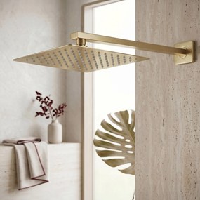 Квадратен душ пита REA JS-P015BG 25cm Brush Gold