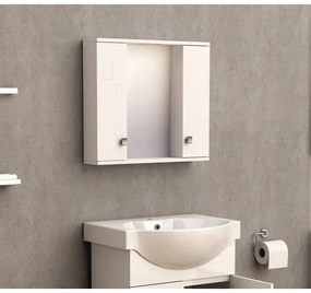 Огледален PVC шкаф ICMC 1034-60, Inter Ceramic, с LED осветление, 60x13x55см