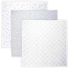 LORELLI Classic Памучна пелена 3 бр. 80/80 см. GREY MIX