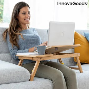 Бамбукова Помощна Сгъваема Маса Lapwood InnovaGoods