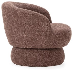 Лилаво/кафяво въртящо се кресло Dali – MOME
