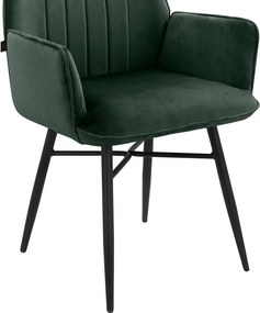 Зелени тапицирани трапезни столове в комплект 2 бр. Anzo – Støraa