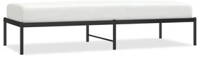 350836 vidaXL Метална рамка за легло, черна, 75x190 см