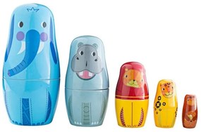 Bigjigs - Дървени матрьошки - Животните от джунглата