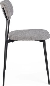 Сив тапициран трапезен стол Inka – Yes Everyday