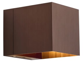 Модерна стенна лампа тъмен бронз с LED и димер с докосване, акумулаторна - Joris