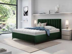 Επενδυμένο κρεβάτι Morris-Prasino Skouro-120 x 200