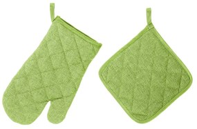 Комплект зелена ръкавица и ръкохватка Loving - Casa Selección