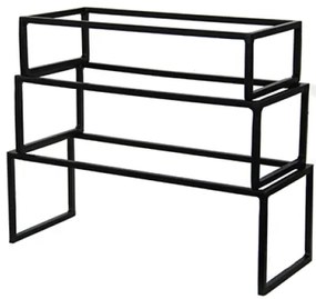 К-кт стойки 3бр за блок маса квадратни Метал/Дърво - SG-79772(A,B,C)