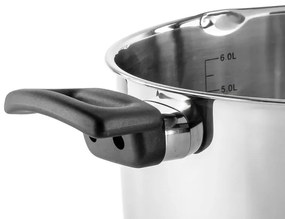 Тенджера Luigi Ferrero Sophia FR-3406, 26x14 см, 7 л, Стомана 18/10, Стъклен капак, Индукция, Инокс