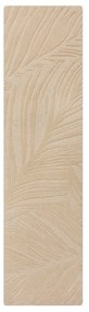 Бежов вълнен килим 60x230 cm Lino Leaf - Flair Rugs