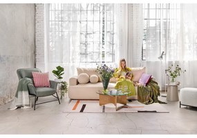 Бежов разтегателен диван от букле 247 cm Quinoa – Bonami Selection