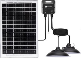 Aigostar - LED соларен полилей със сензор 2xLED/35W/12V 6000 mAh 6500K пр. 15 см