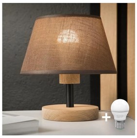 Brilagi - LED Настолна лампа ANTHONY 1xE14/40W/230V дъб/кафяв