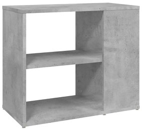 806305 vidaXL Страничен шкаф, бетонно сив, 60x30x50 см, инженерно дърво