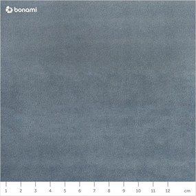 Светлосиньо тапицирано двойно легло с място за съхранение и решетка 200x200 cm Bali - Cosmopolitan Design