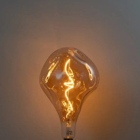 E27 димируема LED лампа спираловидна нишка PS160 кехлибар 6W 340 lm 1800K