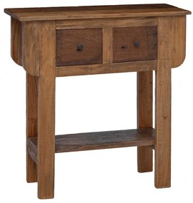 244509 vidaXL Конзолна маса, смесено рециклирано дърво, 80x35x80 см