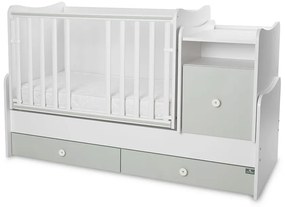 LORELLI Classic Трансформиращо се легло-люлка 70/160 см. ТРЕНД ПЛЮС БЯЛО/ MILKY GREEN