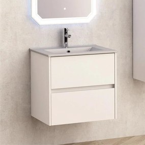 Конзолен PVC шкаф ICP 5955 + МИВКА ICC 6066G СИВ МАТ, 59x45x55см