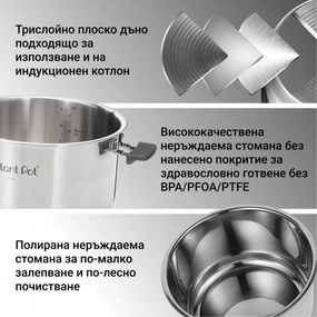 Мултикукър Instant Pot Pro Crisp + Air Fryer 140002701, 1500 W, 7.6 л, 11 програми, Кошница Air Fryer, LCD дисплей, Черен