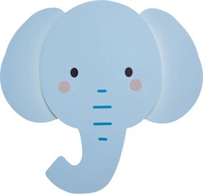Детска стенна лампа синя с LED 3-степенно димиране - Ellie the Elephant