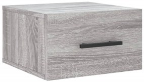 829880 vidaXL Нощно шкафче за стенен монтаж, сив сонома, 35x35x20 см