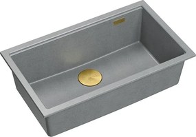 гранитна мивка Logan 110 Grey Metallic