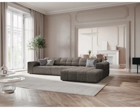 Тъмносив ъглов диван (десен ъгъл) Chicago – Cosmopolitan Design