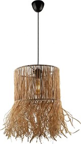 Сисален таванен лампион Biga TopMebel E27 в натурален цвят 30x30x90cm